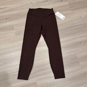 Lululemon Wunder Under SmoothCover High Rise Leggings 25” - Size 8 - Espresso